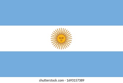 ARGENTINA HEART FILLED FLAG South America Themed Baby Grow Argentinian