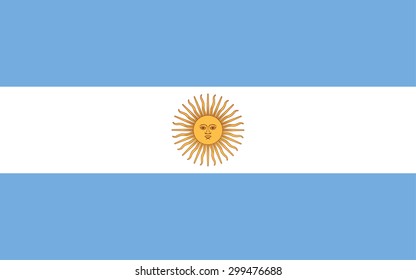 Argentina flag - vector icon 
