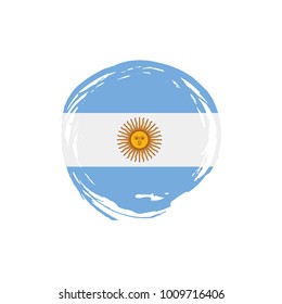 Argentina flag, vector illustration