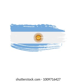 Argentina flag, vector illustration