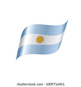 Argentina flag, vector illustration