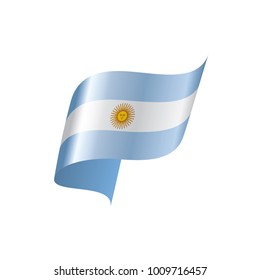 Argentina flag, vector illustration