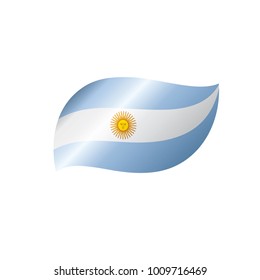 Argentina flag, vector illustration