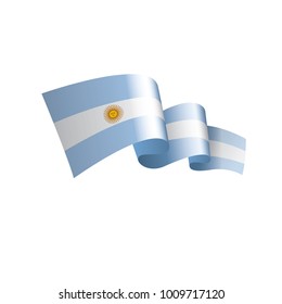 Argentina flag, vector illustration