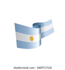 Argentina flag, vector illustration
