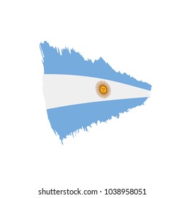 Argentina flag, vector illustration