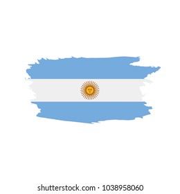 Argentina flag, vector illustration
