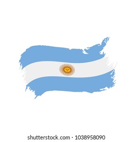 Argentina flag, vector illustration
