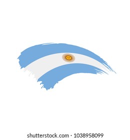 Argentina flag, vector illustration