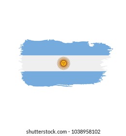 Argentina flag, vector illustration