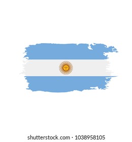 Argentina flag, vector illustration