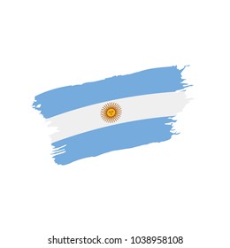 Argentina flag, vector illustration