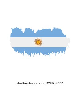 Argentina flag, vector illustration