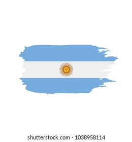 Argentina flag, vector illustration