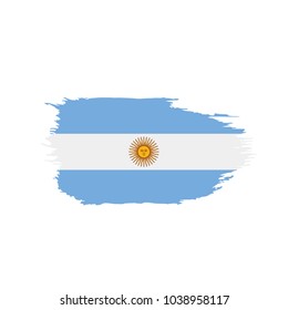 Argentina flag, vector illustration