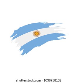 Argentina flag, vector illustration
