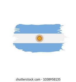 Argentina flag, vector illustration