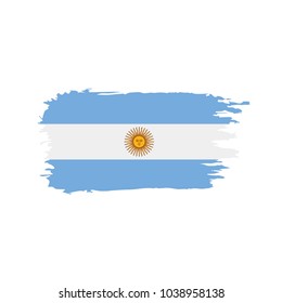 Argentina flag, vector illustration