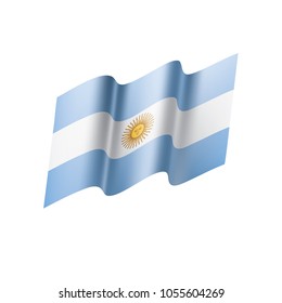 Argentina flag, vector illustration