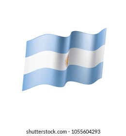 Argentina flag, vector illustration