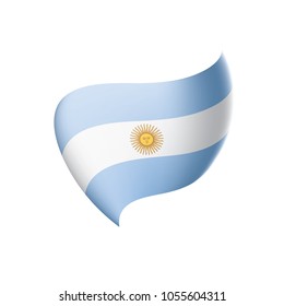 Argentina flag, vector illustration