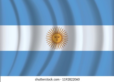 Argentina Flag vector illustration.