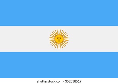 Argentina Flag - Vector Illustration
Vector Illustration of Argentina Flag Icon