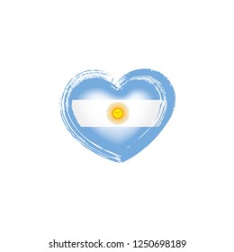 Argentina flag, vector illustration on a white background