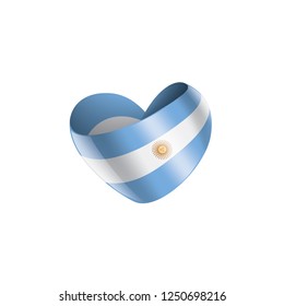 Argentina flag, vector illustration on a white background