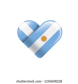 Argentina flag, vector illustration on a white background