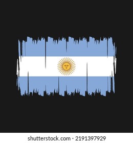 Argentinischer Flaggenvektor. Nationalflagge