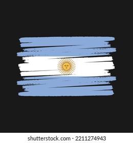 Vector de bandera argentina. Bandera nacional