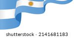 Argentina flag wave  isolated  on png or transparent background,Symbol Argentina,template for banner,card,advertising ,promote,and business matching country poster, vector illustration