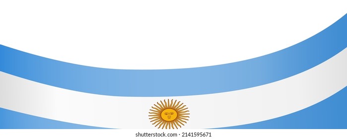 Argentina flag wave  isolated  on png or transparent background,Symbol Argentina,template for banner,card,advertising ,promote,and business matching country poster, vector illustration