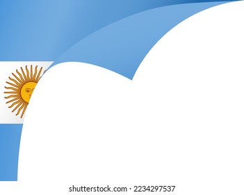 Argentina flag wave  isolated  on png or transparent background,Symbol Argentina,template for banner,card,advertising ,promote,and business matching country poster, vector illustration