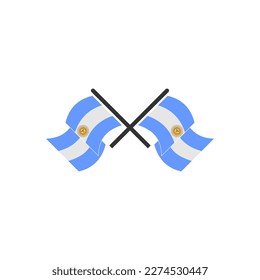 Argentina flags icon set, Argentina independence day icon set vector sign symbol