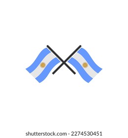 Argentina flags icon set, Argentina independence day icon set vector sign symbol