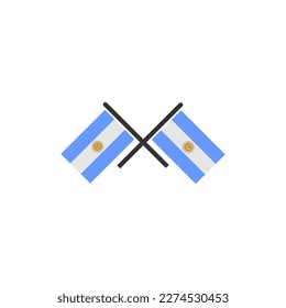Argentina flags icon set, Argentina independence day icon set vector sign symbol