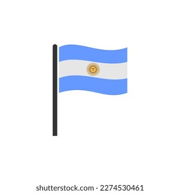 Argentina flags icon set, Argentina independence day icon set vector sign symbol