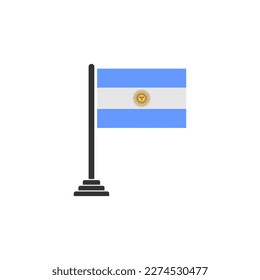 Argentina flags icon set, Argentina independence day icon set vector sign symbol