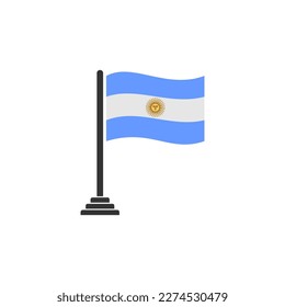 Argentina flags icon set, Argentina independence day icon set vector sign symbol