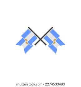 Argentina flags icon set, Argentina independence day icon set vector sign symbol