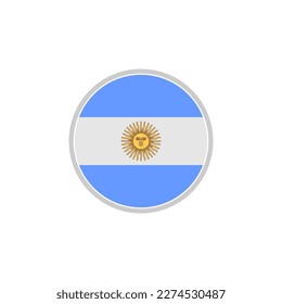 Argentina flags icon set, Argentina independence day icon set vector sign symbol