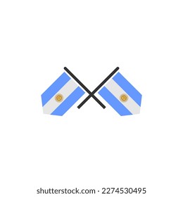 Argentina flags icon set, Argentina independence day icon set vector sign symbol
