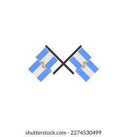 Argentinien Flaggen Symbol Set, Argentinien Unabhängigkeitstag Symbol gesetzt Vektorsymbol