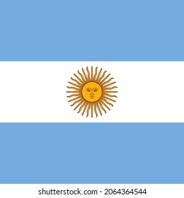 Argentina Flat Square Country Flag Icon