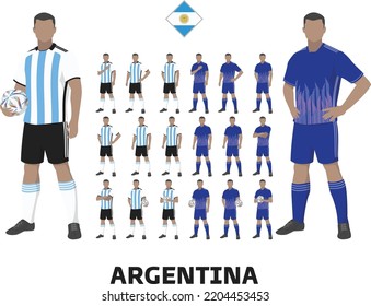 Argentina Football Team Kit, Home kit and Away Kit