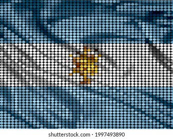 The Argentina full flag featuring the sun called the Official Ceremonial Flag (Spanish: Bandera Oficial de Ceremonia)