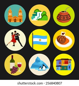 Argentina icon set