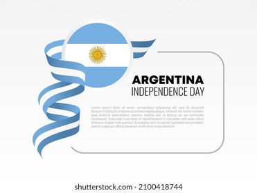 Argentina Independence day background banner poster for national celebration on July 9 th.